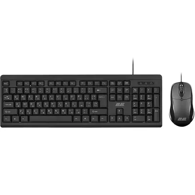Комплект (клавіатура, мишка) 2E MK401 (2E-MK401UB) Black USB
