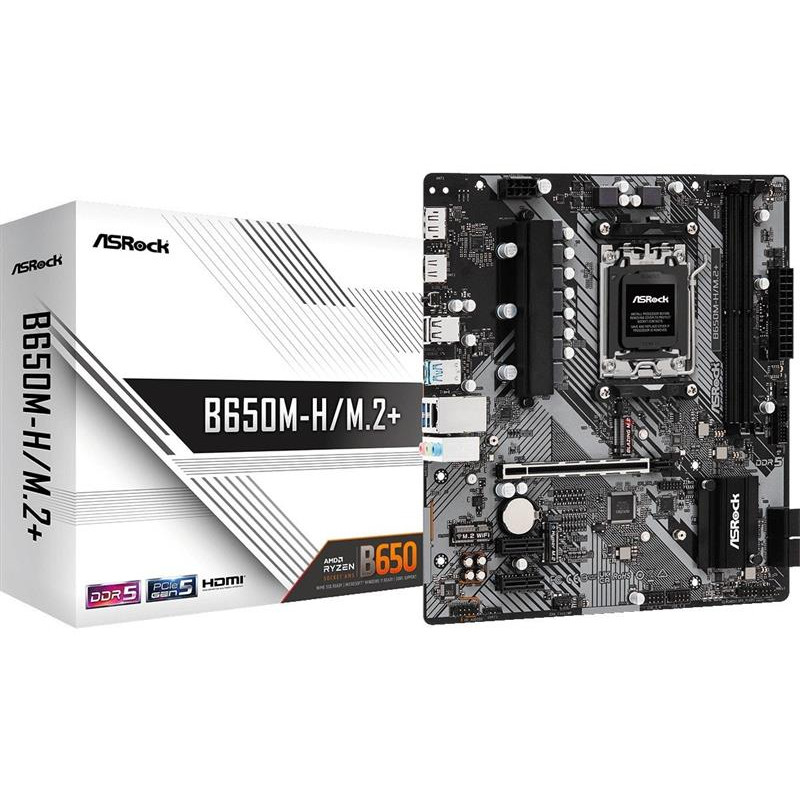 Материнська плата ASRock B650M-H/M.2+ Socket AM5