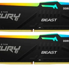 Модуль пам`яті DDR5 2x8GB/5200 Kingston Fury Beast RGB Black (KF552C36BBEAK2-16)