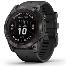 Смарт-годинник Garmin Fenix 7X Pro Sapphire Solar Carbon Gray DLC Titanium with Black Band (010-02778-54)