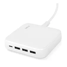 Мережевий зарядний пристрій Ttec SmartCharger Quattro GaN USB-C/USB-A 65W White (2SCG02B)