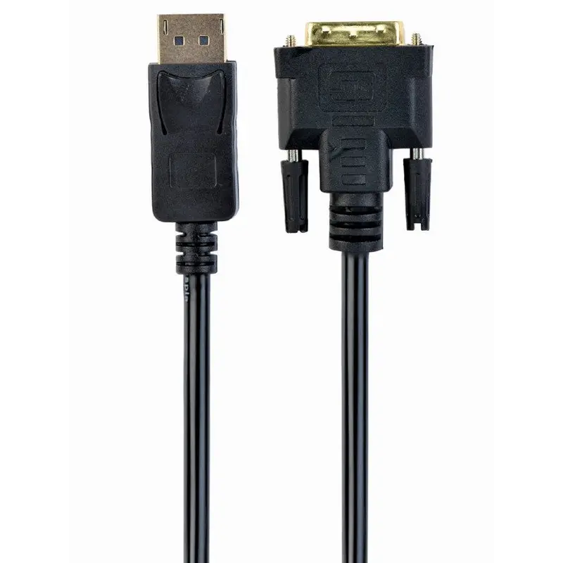 Кабель Cablexpert DisplayPort - DVI (М/М), 3 м, чорний (CC-DPM-DVIM-3M) Кабель Cablexpert DisplayPort - DVI (М/М), 3 м, чорний (CC-DPM-DVIM-3M)