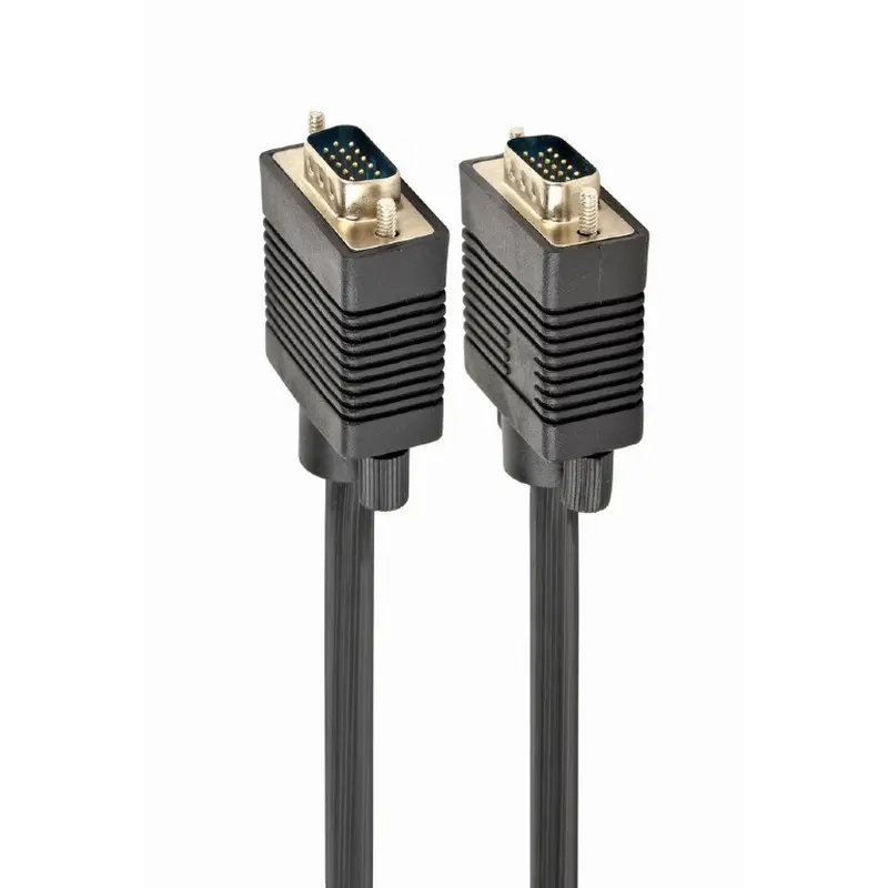 Кабель Cablexpert VGA - VGA (M/M), HD15, з 2-ма фер. кільцями, чорний, 15 м (CC-PPVGA-15M-B) пакет Кабель Cablexpert VGA - VGA (M/M), HD15, з 2-ма фер. кільцями, чорний, 15 м (CC-PPVGA-15M-B) пакет