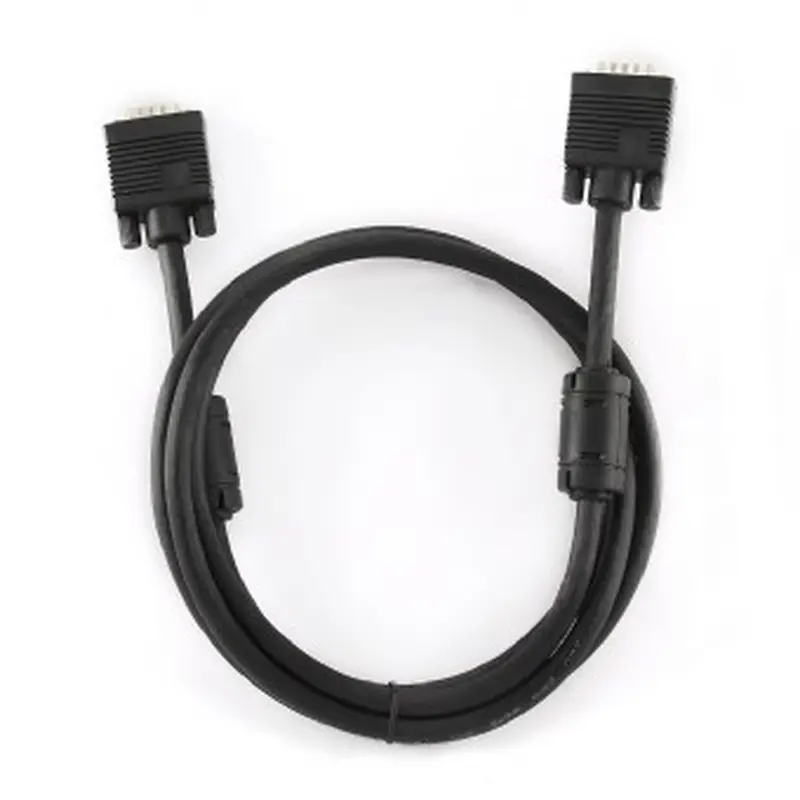 Кабель Cablexpert VGA - VGA (M/M), HD15, з 2-ма фер. кільцями, чорний, 15 м (CC-PPVGA-15M-B) пакет Кабель Cablexpert VGA - VGA (M/M), HD15, з 2-ма фер. кільцями, чорний, 15 м (CC-PPVGA-15M-B) пакет