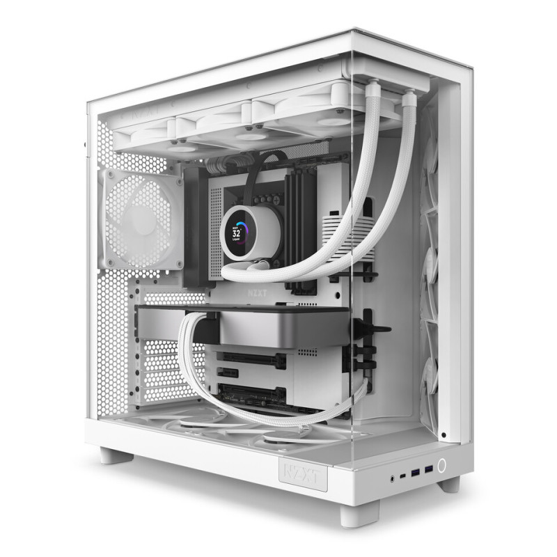 Корпус NZXT H6 Flow White (CC-H61FW-01) без БЖ