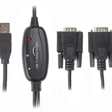 Кабель Viewcon USB - 2хCOM (M/M), 9+25pin, 1.4 м, Black (VE591)