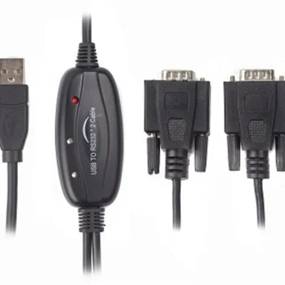 Кабель Viewcon USB - 2хCOM (M/M), 9+25pin, 1.4 м, Black (VE591)