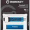 Флеш-накопичувач USB3.2 16GB Kingston IronKey Keypad 200 Type-A Blue (IKKP200/16GB)