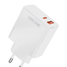 Зарядний пристрій Luxe Cube 2USB 36W QC3.0+PD White (4120201336367)