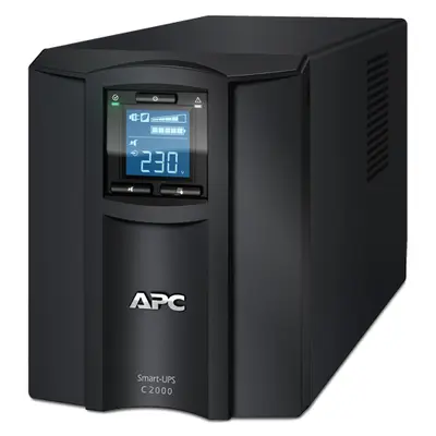 Джерело безперебійного живлення APC Smart-UPS C 2000VA LCD, Lin.int., AVR, 6 х IEC, USB, метал (SMC2000I) Джерело безперебійного живлення APC Smart-UPS C 2000VA LCD, Lin.int., AVR, 6 х IEC, USB, метал (SMC2000I)