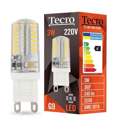Лампа світлодіодна Tecro 3W G9 4100K (TL-G9-3W-220V)
