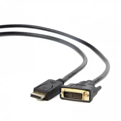 Кабель Cablexpert DisplayPort - DVI (М/М), 3 м, чорний (CC-DPM-DVIM-3M) Кабель Cablexpert DisplayPort - DVI (М/М), 3 м, чорний (CC-DPM-DVIM-3M)