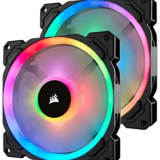 Вентилятор Corsair LL140 RGB Twin Pack (CO-9050074-WW), 140x140x25мм, 4-pin, чорний