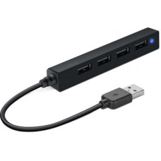 Концентратор USB2.0 SpeedLink Snappy Slim Black (SL-140000-BK) 4хUSB2.0