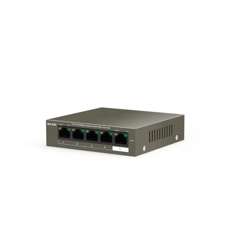 Комутатор Tenda TEF1105P-4-38W Комутатор Tenda TEF1105P-4-38W