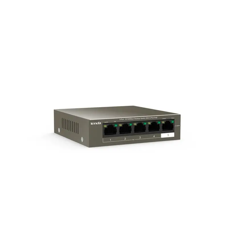 Комутатор Tenda TEF1105P-4-38W Комутатор Tenda TEF1105P-4-38W