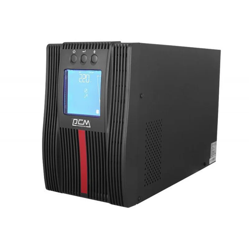 Джерело безперебійного живлення Powercom MAC-1K Schuko, Lin.int., 2 х евро, RJ-45, USB, метал (00230041)