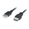 Кабель REAL-EL Pro USB - USB V 2.0 (M/F), 2 м, чорний (EL123500028)