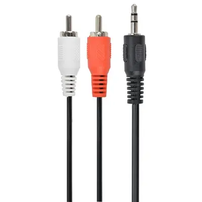 Аудіо-кабель Cablexpert 3.5 мм - 2хRCA (M/M), 1.5 м, Black (CCAB-458) Аудіо-кабель Cablexpert 3.5 мм - 2хRCA (M/M), 1.5 м, Black (CCAB-458)
