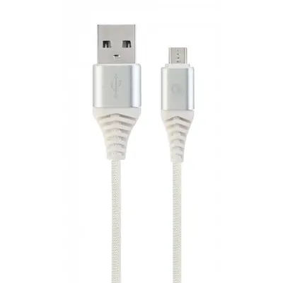 Кабель Cablexpert USB - micro USB (M/M), премиум, 1 м, белый (CC-USB2B-AMmBM-1M-BW2) Кабель Cablexpert USB - micro USB (M/M), премиум, 1 м, белый (CC-USB2B-AMmBM-1M-BW2)