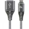 Кабель Cablexpert USB - USB Type-C V 2.0 (M/M), преміум, 1 м, сірий (CC-USB2B-AMCM-1M-WB2)