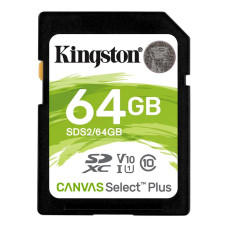 Карта пам`яті SDXC 64GB UHS-I Class 10 Kingston Canvas Select Plus R100MB/s (SDS2/64GB)