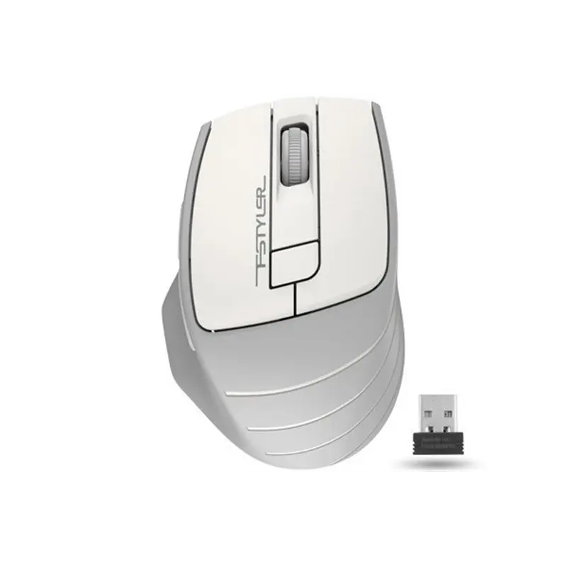 Миша бездротова A4Tech FG30 Grey/White