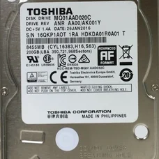 Накопичувач HDD 2.5" SATA 200GB Toshiba 8MB 4200rpm (MQ01AAD020C)