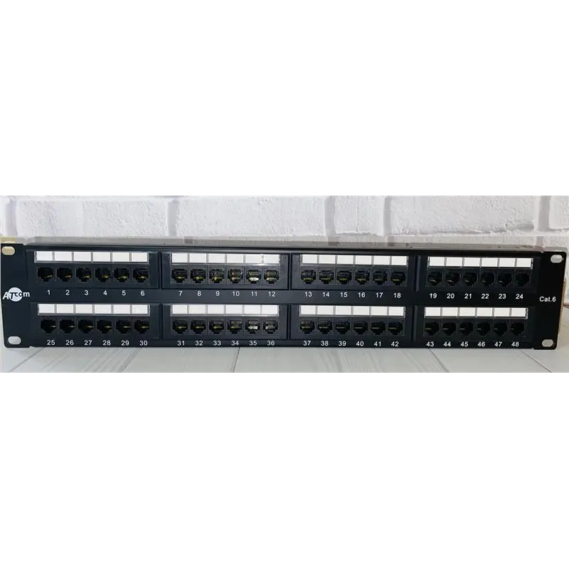 Патч-панель ATcom P6048 19" 48хRJ-45 UTP 2U cat.6 Патч-панель ATcom P6048 19" 48хRJ-45 UTP 2U cat.6