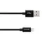 Кабель Canyon USB - Lightning (M/M), 8-pin, обплетення, 1 м, Black (CNE-CFI3B)