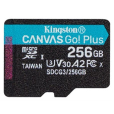 Карта пам`яті MicroSDXC 256GB UHS-I/U3 Class 10 Kingston Canvas Go! Plus R170/W90MB/s (SDCG3/256GBSP)