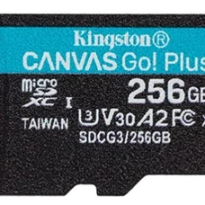 Карта пам`яті MicroSDXC 256GB UHS-I/U3 Class 10 Kingston Canvas Go! Plus R170/W90MB/s (SDCG3/256GBSP)