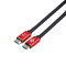 Кабель Atcom HDMI - HDMI V 2.0 (M/M), 4K, 2 м, чорний/червоний (24942) пакет