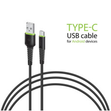 Кабель Intaleo CBFLEXT0 USB - USB Type-C (M/M), 0.2 м, Black (1283126487446)