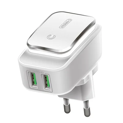 Мережевий зарядний пристрій Intaleo TCL242 (2USB, 2.4A) White (1283126481130)