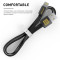 Кабель Luxe Cube Flat USB - Lightning (M/M), 1 м, чорний (2231252964019)