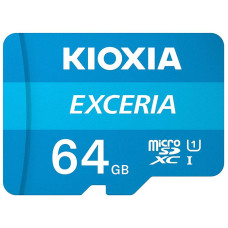 Карта пам`ятi MicroSDXC 64GB UHS-I Class 10 Kioxia Exceria R100MB/s (LMEX1L064GG2) + SD-адаптер