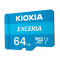 Карта пам`ятi MicroSDXC 64GB UHS-I Class 10 Kioxia Exceria R100MB/s (LMEX1L064GG2) + SD-адаптер