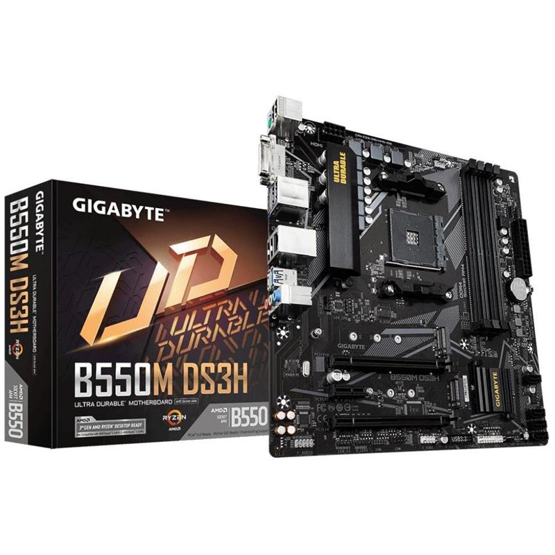 Материнська плата Gigabyte B550M DS3H Socket AM4