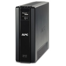 Джерело безперебійного живлення APC Back-UPS Pro 1500VA CIS, Lin.int., AVR, 3хSchuko, RJ-11, RJ-45, USB, RS232, пластик (BR1500G-RS)