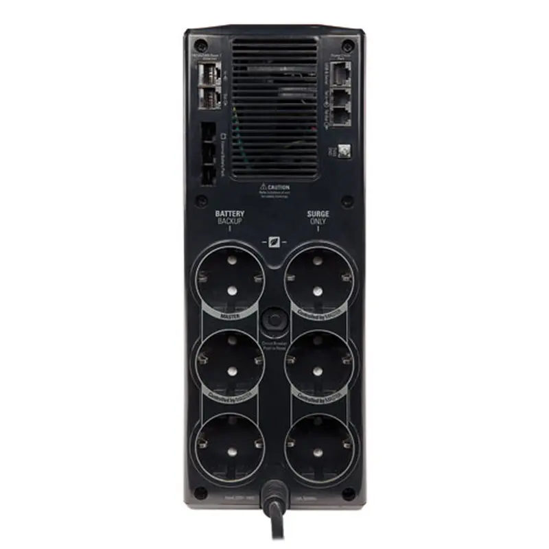 Джерело безперебійного живлення APC Back-UPS Pro 1500VA CIS, Lin.int., AVR, 3хSchuko, RJ-11, RJ-45, USB, RS232, пластик (BR1500G-RS) Джерело безперебійного живлення APC Back-UPS Pro 1500VA CIS, Lin.int., AVR, 3хSchuko, RJ-11, RJ-45, USB, RS232, пластик (BR1500G-RS)