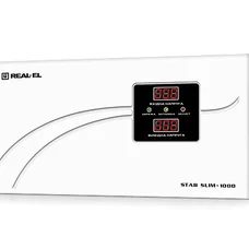 Стабілізатор REAL-EL STAB SLIM-1000 White