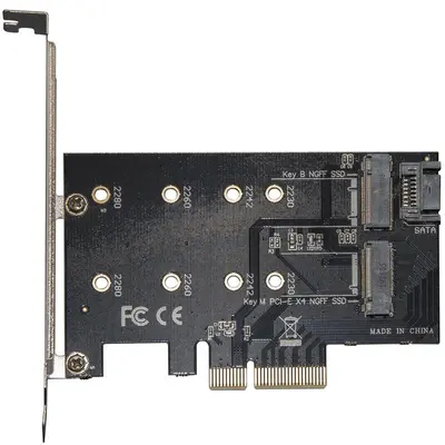 Контролер Frime (ECF-PCIEtoSSD001.LP) PCI-E-M.2 (B&M Key) NGFF Контролер Frime (ECF-PCIEtoSSD001.LP) PCI-E-M.2 (B&M Key) NGFF