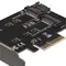 Контролер Frime (ECF-PCIEtoSSD001.LP) PCI-E-M.2 (B&M Key) NGFF Контролер Frime (ECF-PCIEtoSSD001.LP) PCI-E-M.2 (B&M Key) NGFF