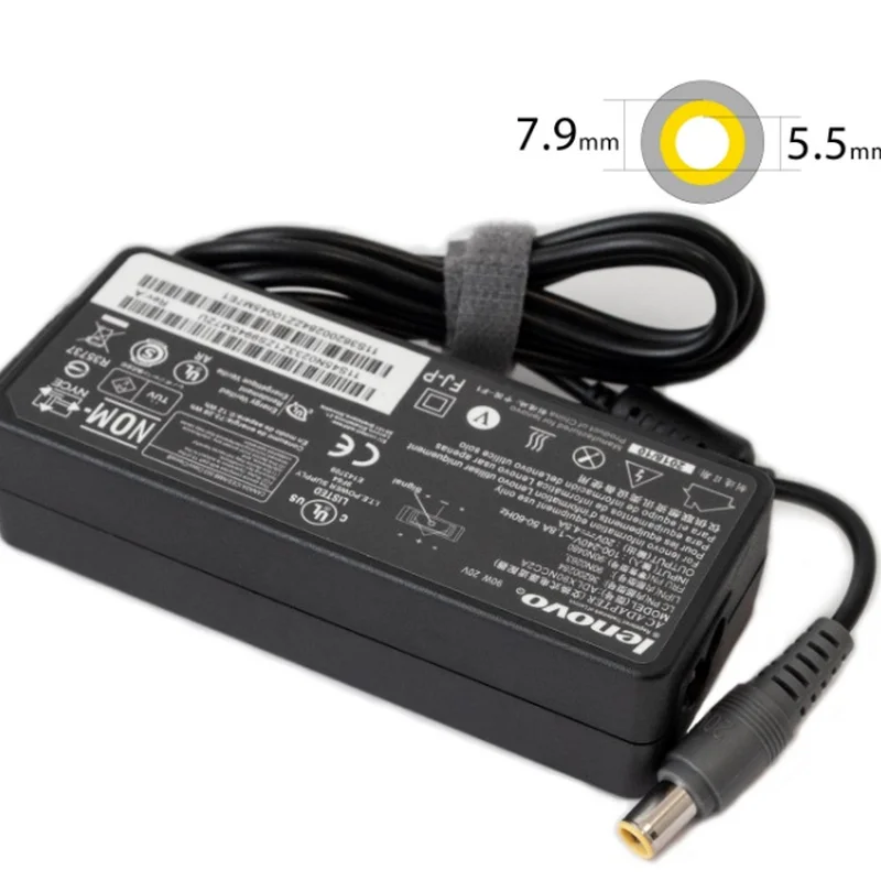 Блок живлення для ноутбука Lenovo 20V 4.5A 90W 7.9х5.5мм (AD107002) bulk
