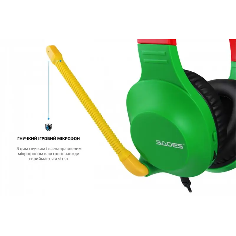 Гарнітура Sades SA-721 Spirits Rasta (sa721rsj) Гарнітура Sades SA-721 Spirits Rasta (sa721rsj)