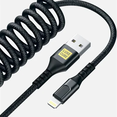 Кабель Luxe Cube Dynamic USB - Lightning (M/M), 1.5 м, Black (4446689101557)