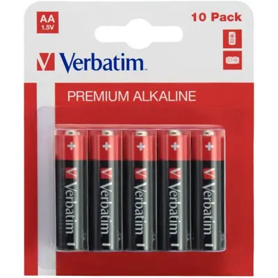 Батарейка Verbatim Alkaline AA/LR06 BL 10шт