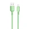Кабель ColorWay USB - Lightning (M/M), soft silicone, 2.4 А, 1 м, Green (CW-CBUL042-GR)