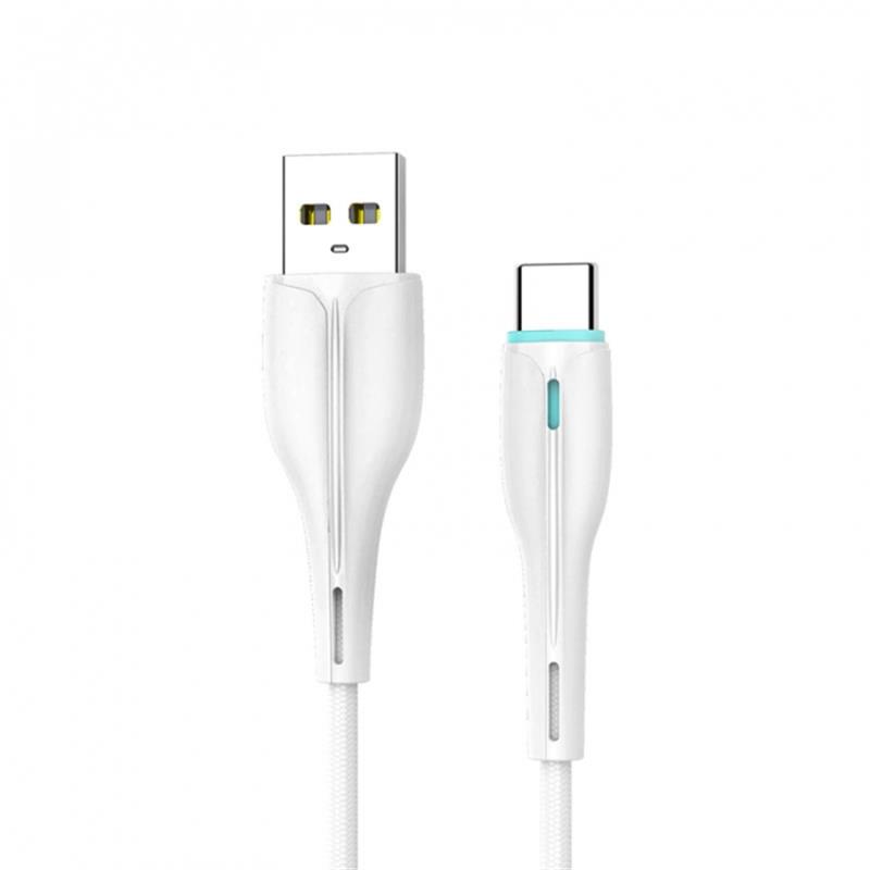 Кабель SkyDolphin S48T USB - USB Type-C (M/M), 1 м, White (USB-000425)